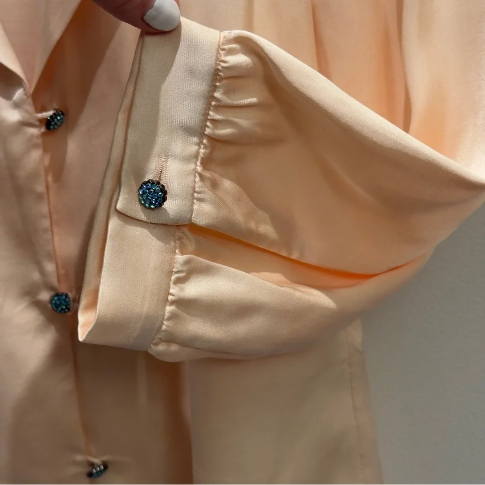 Zara x Kate Moss silky romantic blouse - Picture 6 of 11